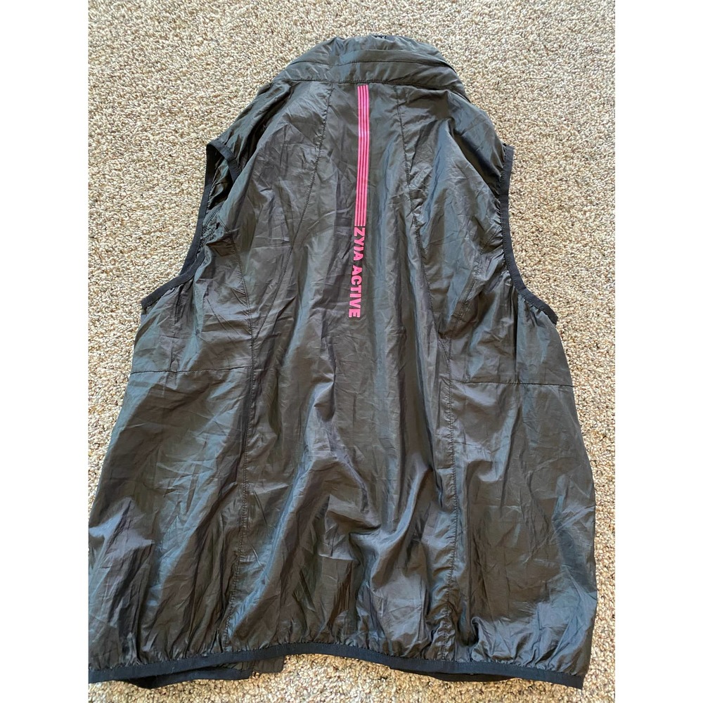 ZYIA Active Black Trainer Vest Hooded Lightweight Full Zip - XL - Picture 5 of 6